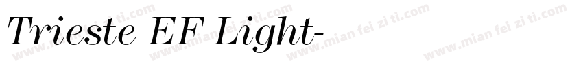 Trieste EF Light字体转换